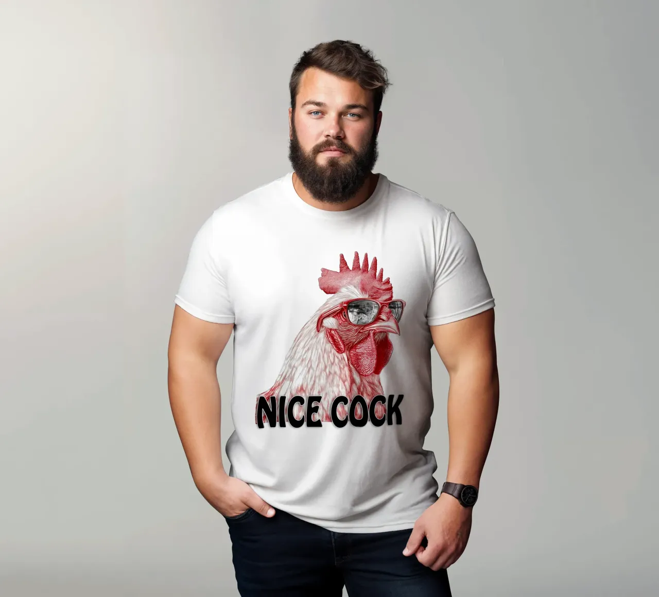 Schöner Hahn Hahn T-Shirt von Motivate-Today