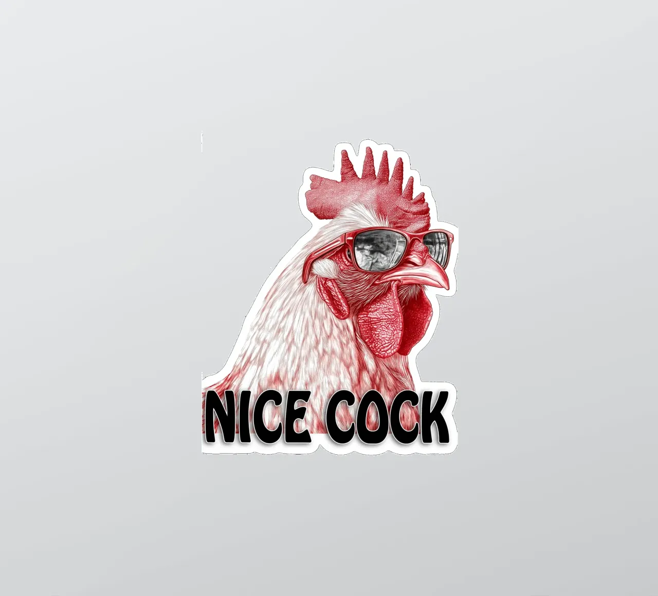 Nice Cock Rooster sticker by Motivate-Today