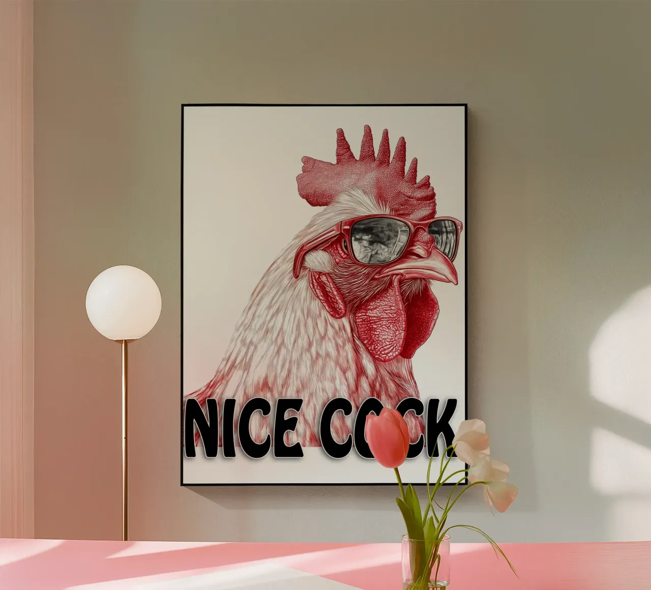 Nice Cock Rooster plexiglass da Motivate-Today