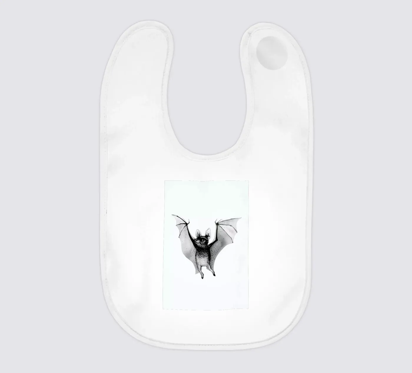 Bat baby bib by Tvinkla