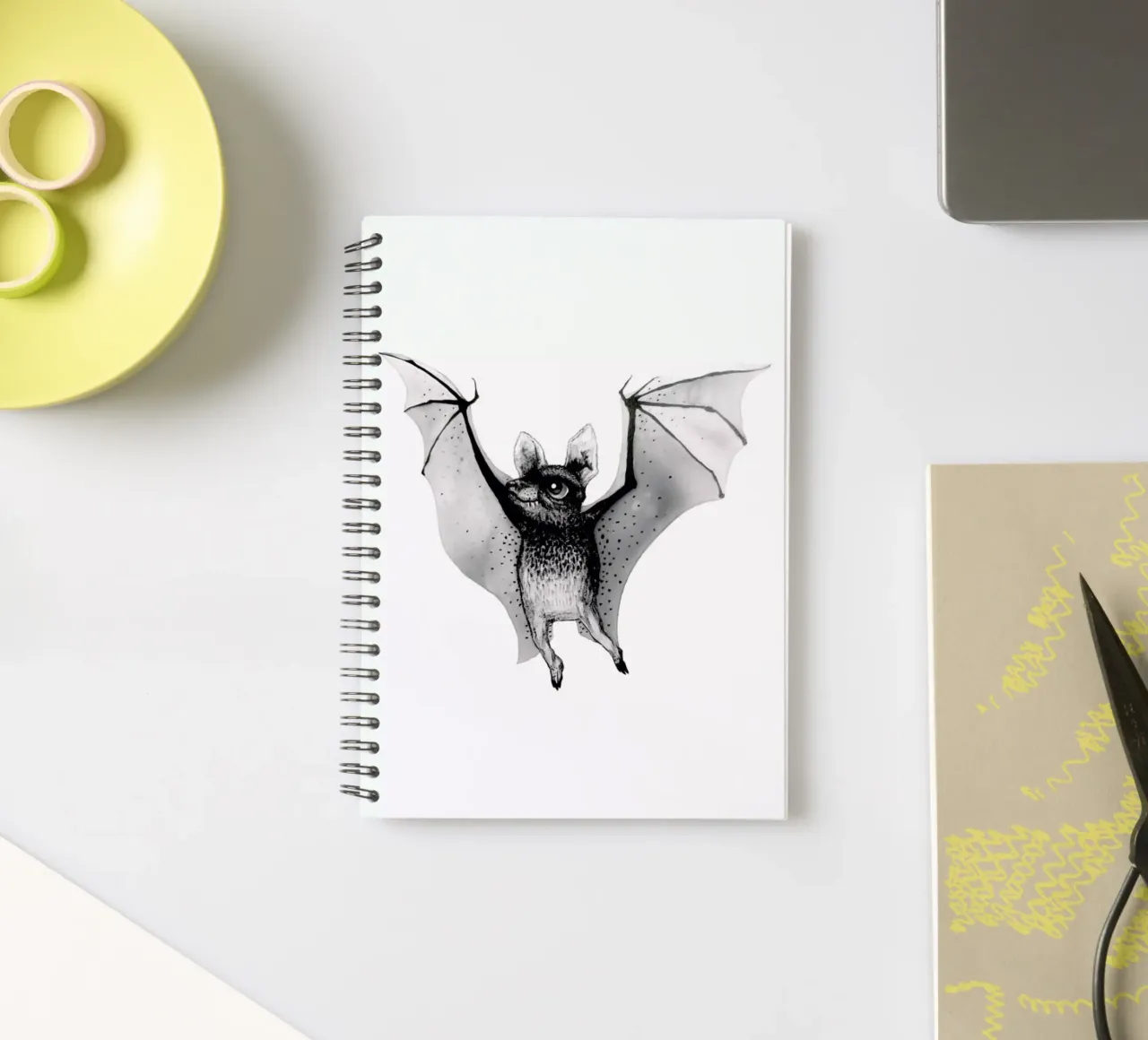 Bat spiral notebook by Tvinkla