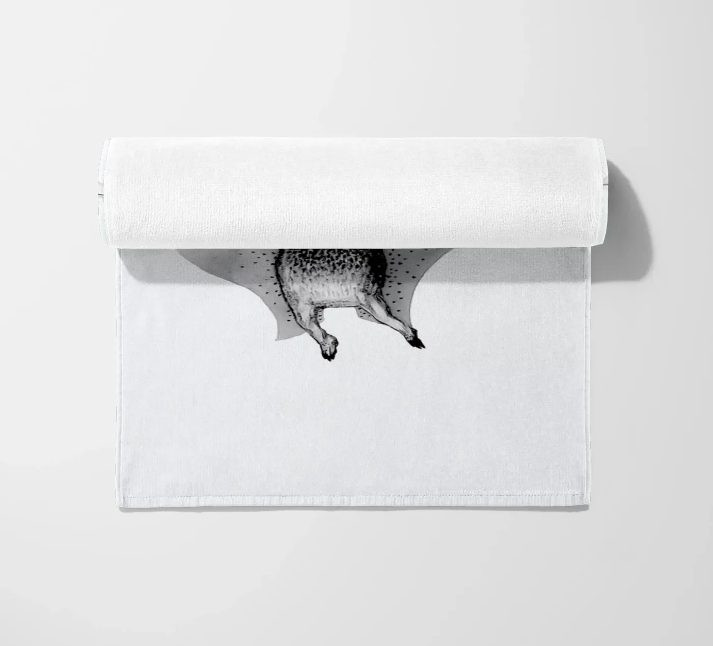 Bat beach towel by Tvinkla