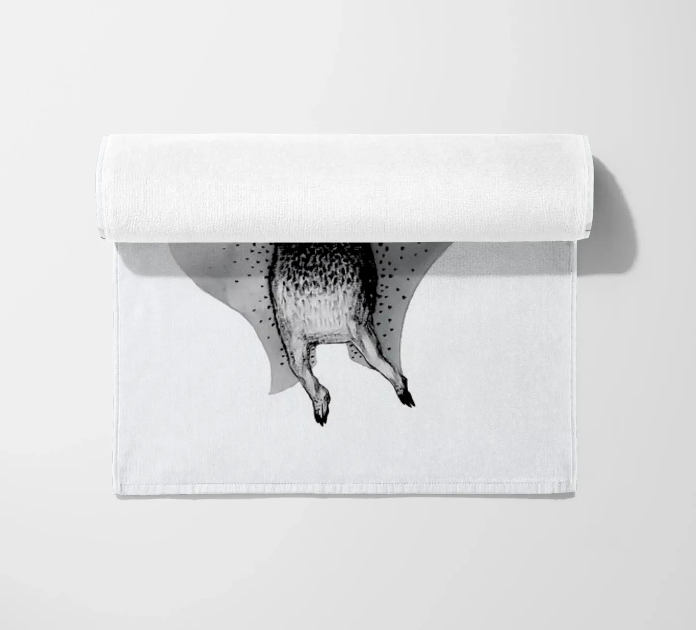 Bat beach towel by Tvinkla