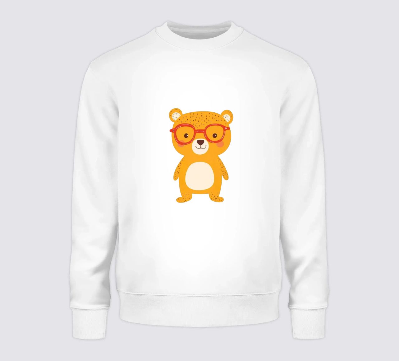 Simpatico orso con occhiali felpa da HookASmile