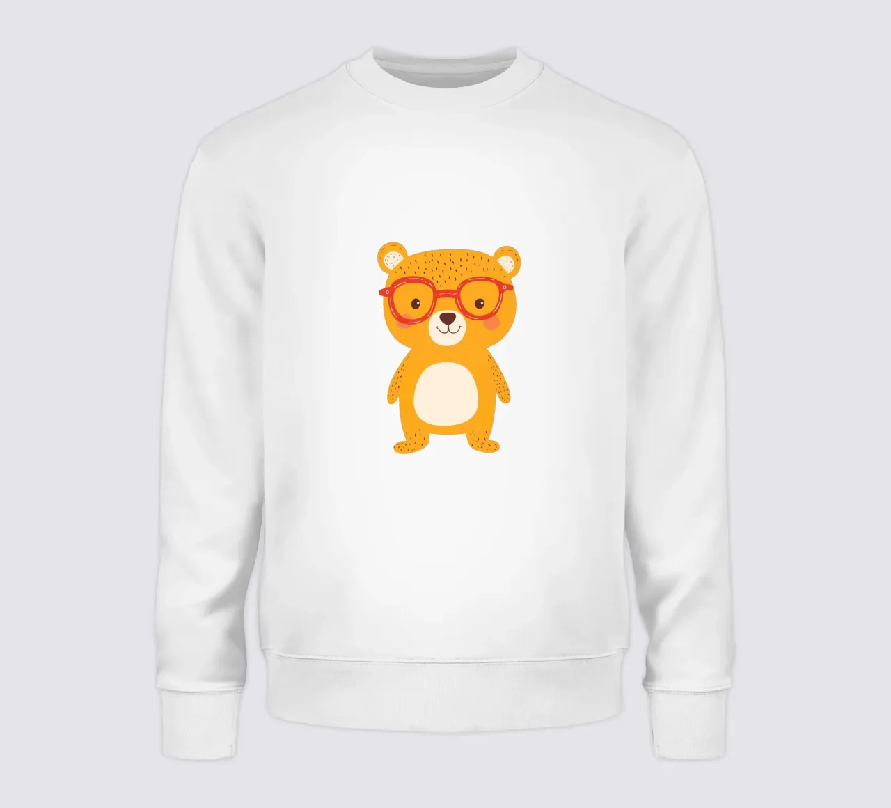 Simpatico orso con occhiali felpa da HookASmile