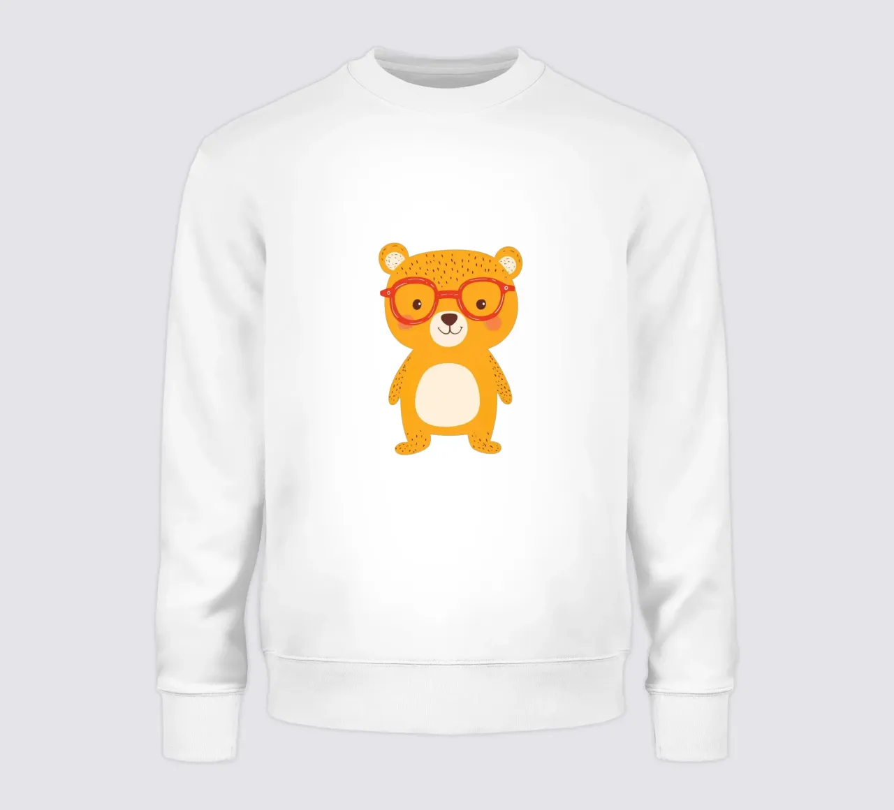 Niedlicher Bär mit Brille Sweatshirt von HookASmile