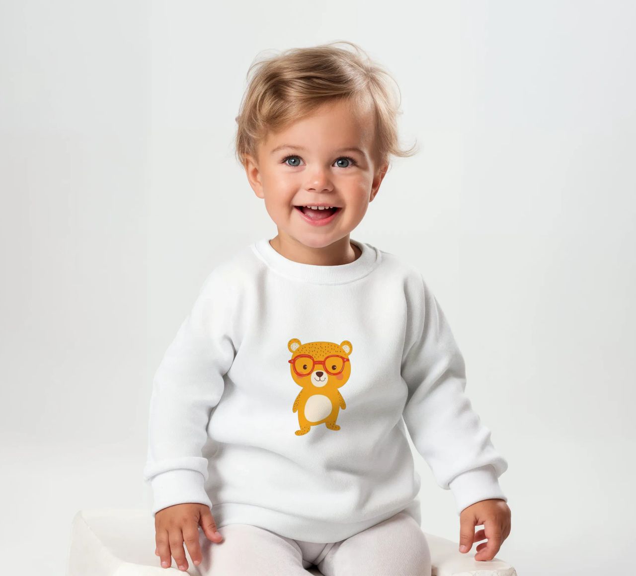 Simpatico orso con occhiali felpa neonato da HookASmile