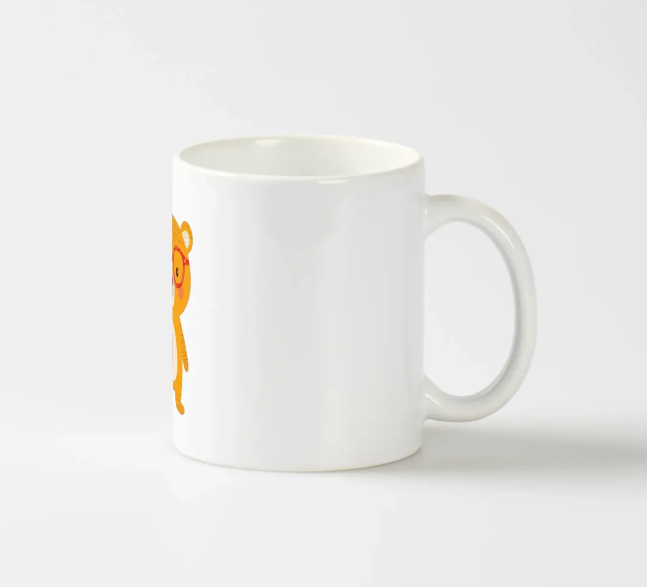 Simpatico orso con occhiali tazza in ceramica da HookASmile