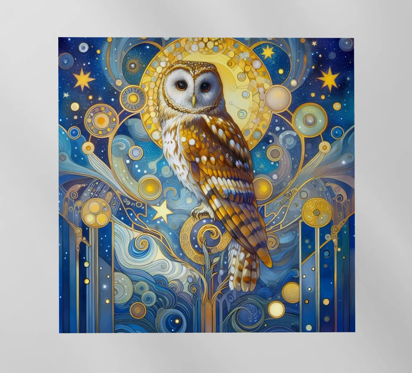 Schleiereule pellicola backlit da Art-Nouveau-Dsg