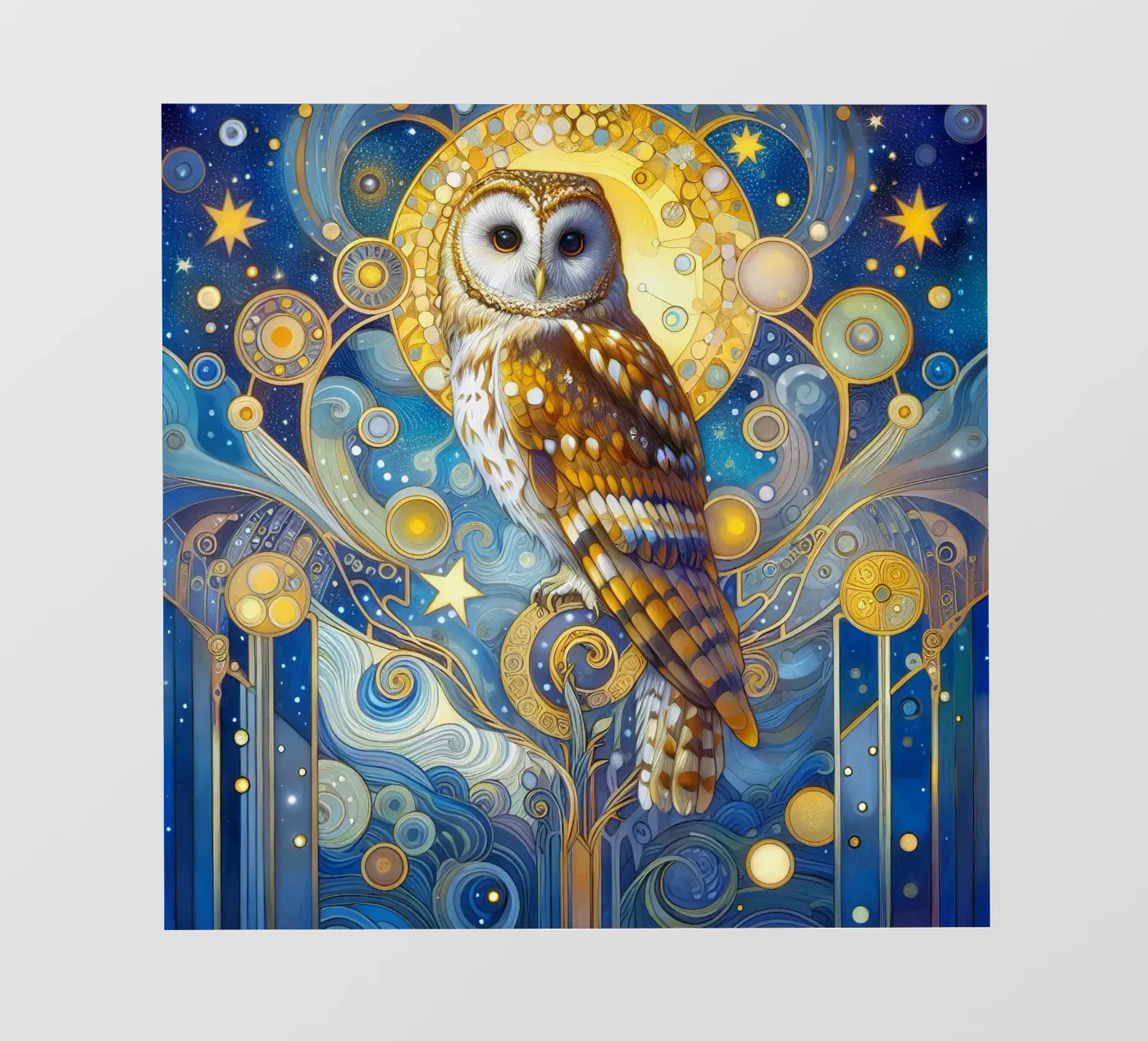 Schleiereule pellicola backlit da Art-Nouveau-Dsg