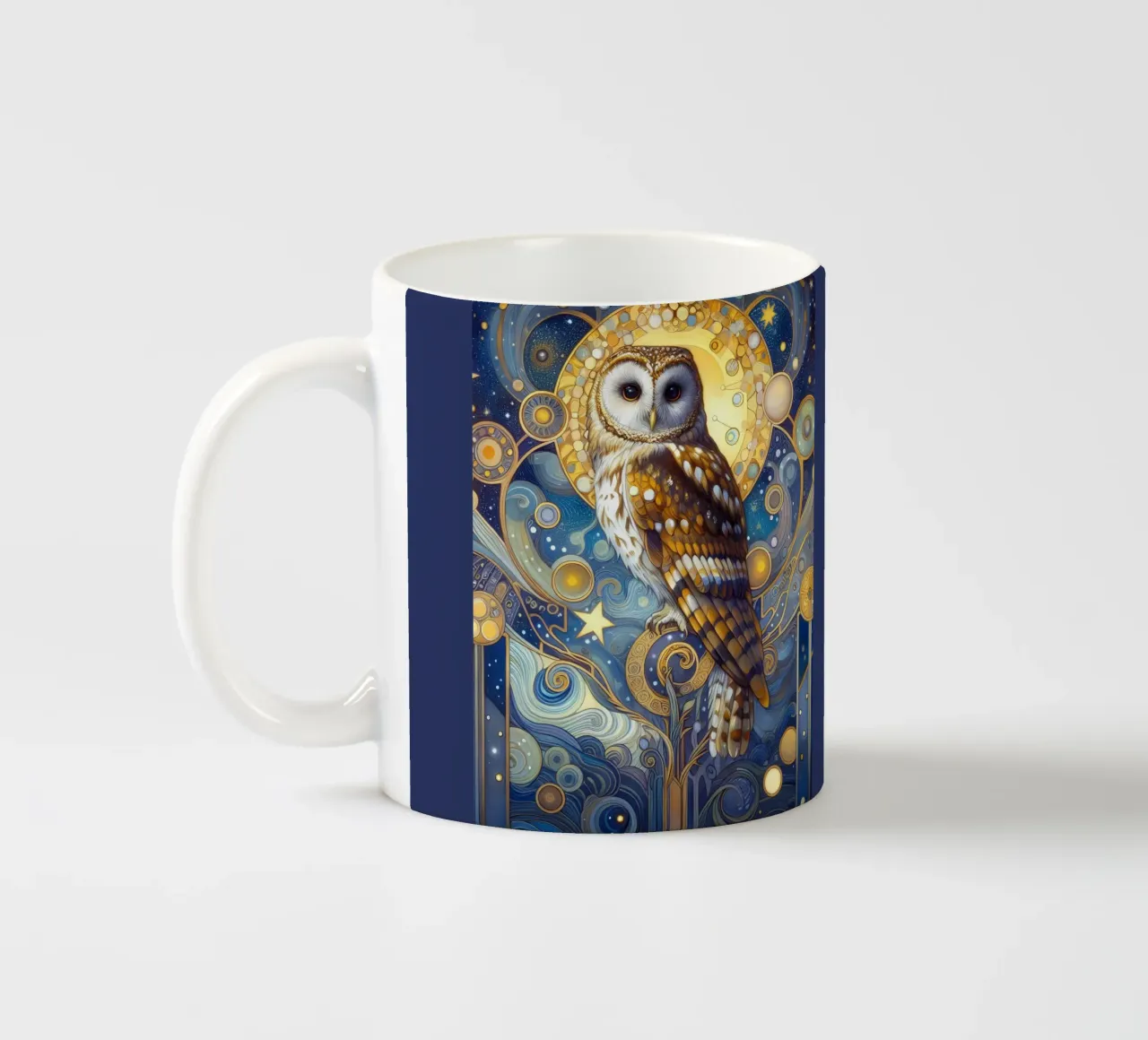 Schleiereule tazza in ceramica da Art-Nouveau-Dsg