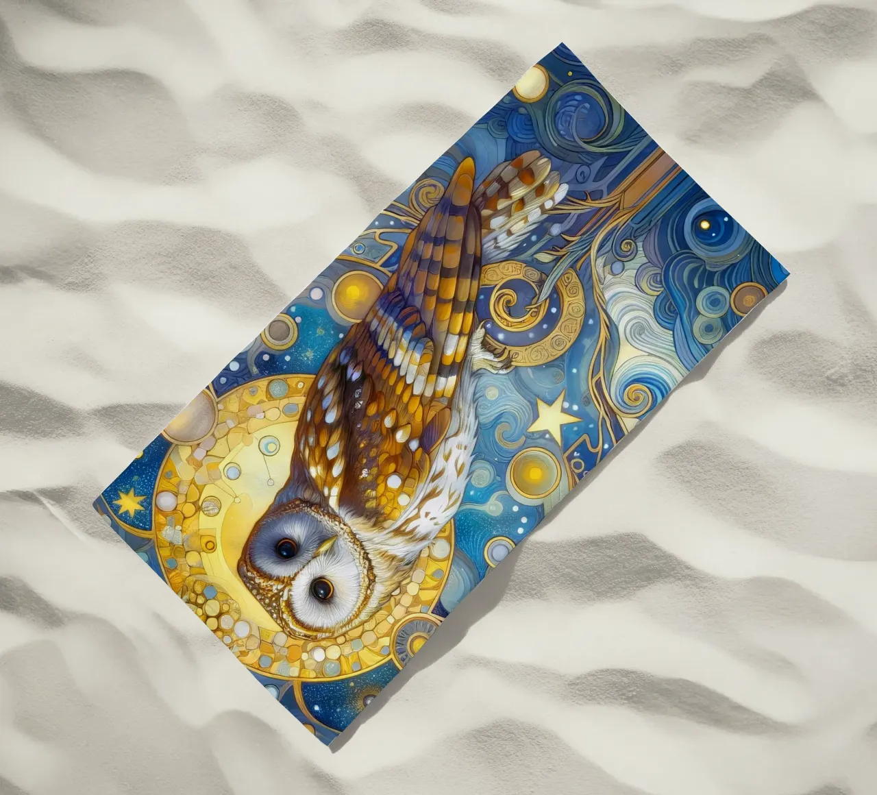 Schleiereule telo mare da Art-Nouveau-Dsg