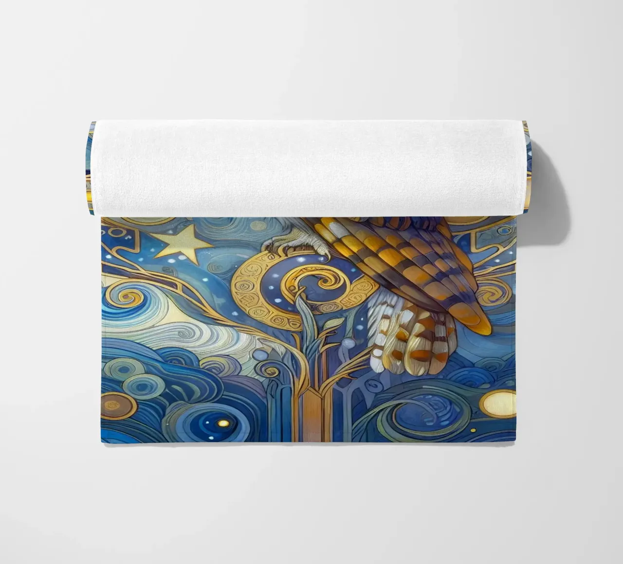 Schleiereule telo mare da Art-Nouveau-Dsg