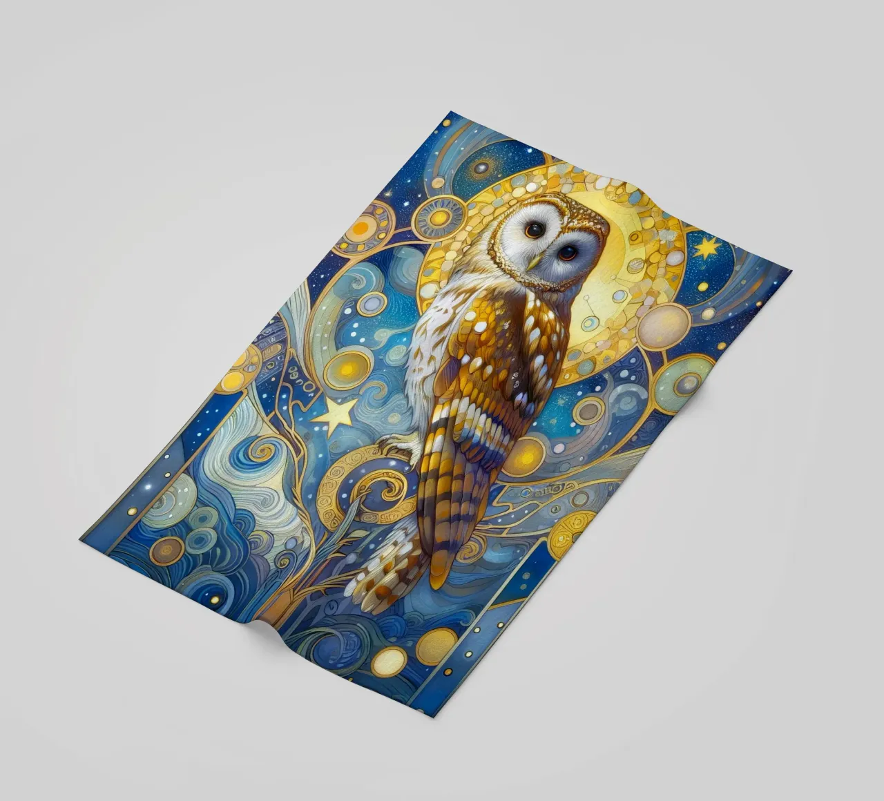 Schleiereule telo mare da Art-Nouveau-Dsg