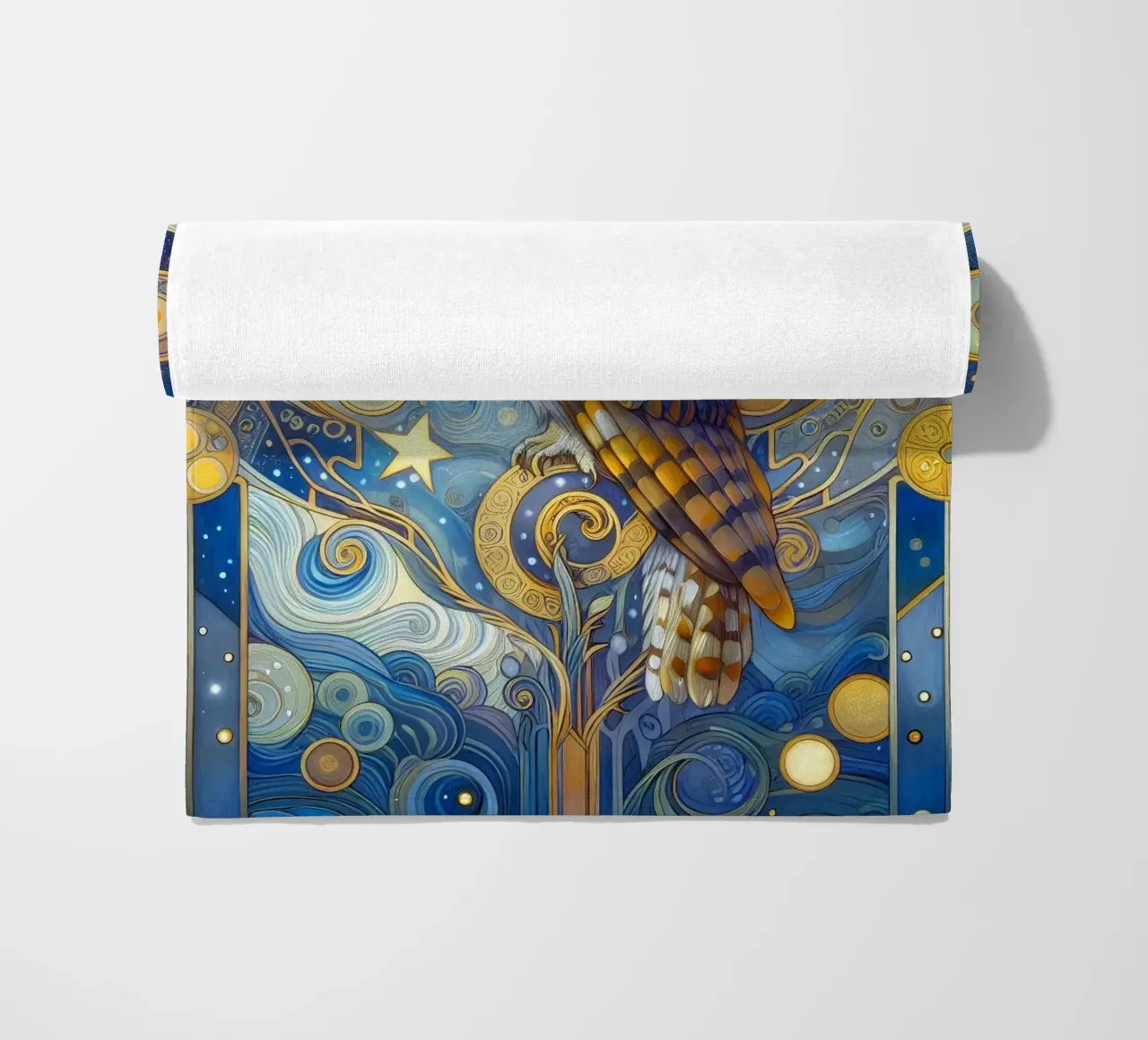 Schleiereule telo mare da Art-Nouveau-Dsg