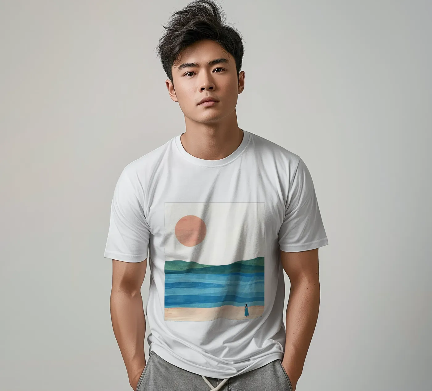 Spiaggia t-shirt da ART4U