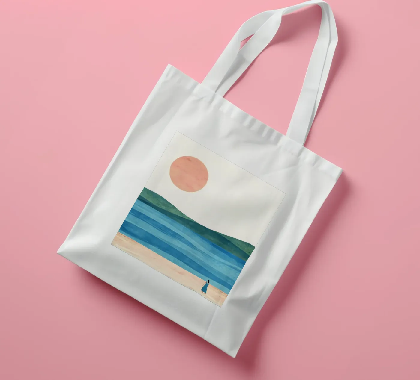 Beach tote bag by ART4U