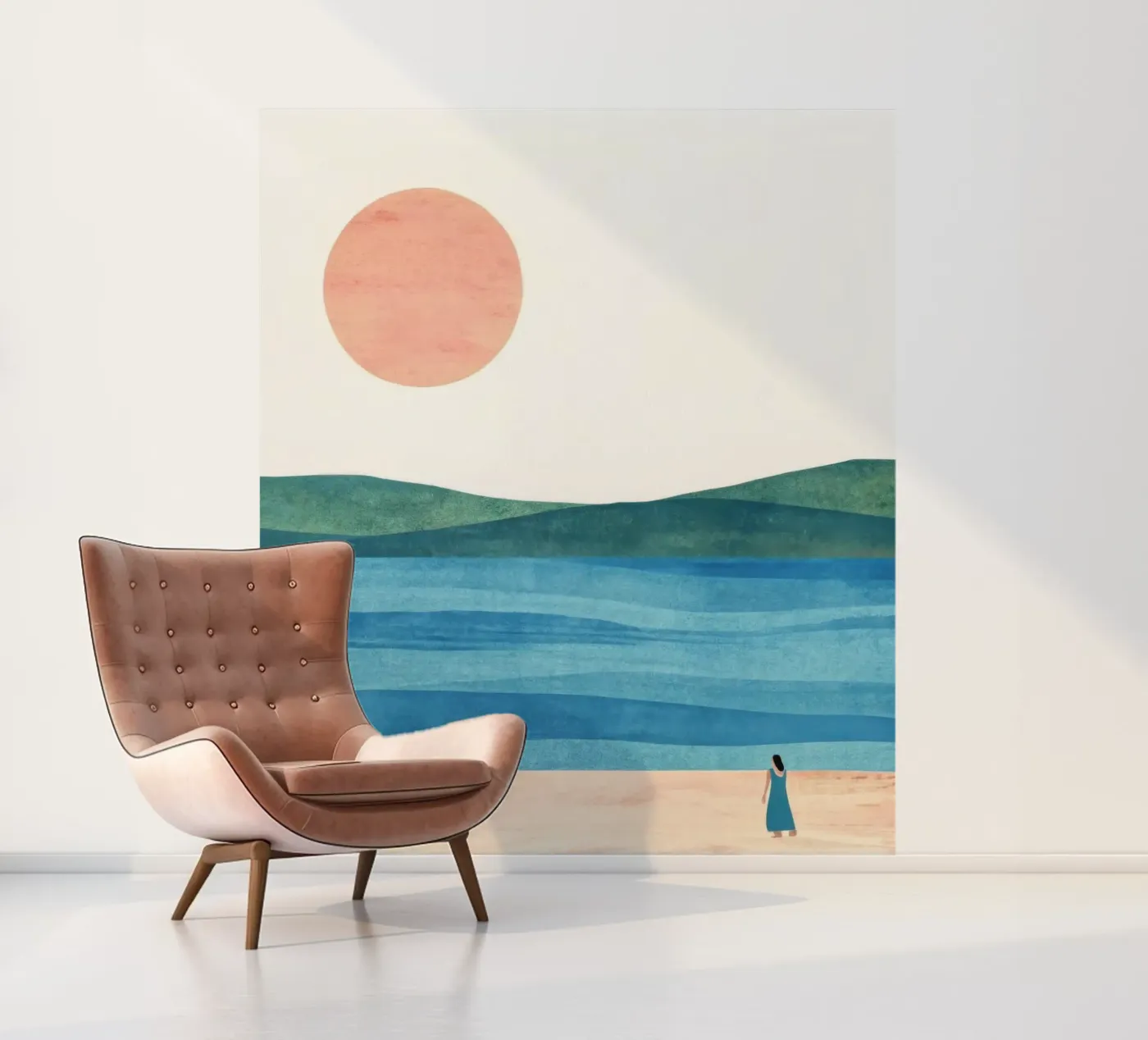 Strand fotobehang van ART4U