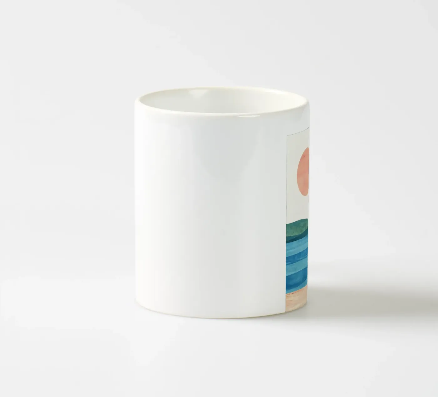 Beach ceramic mug by ART4U