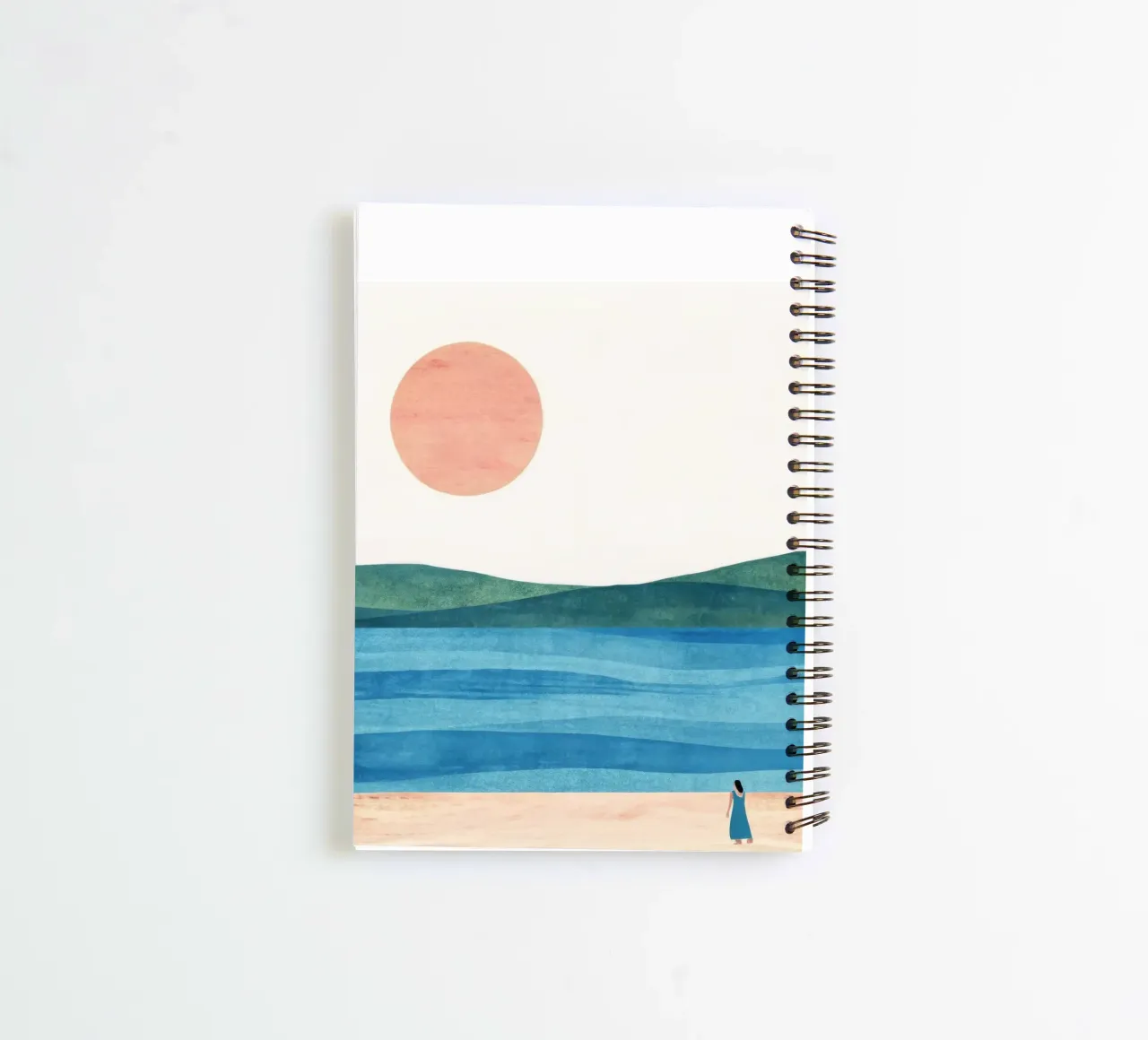 Beach spiral notebook by ART4U