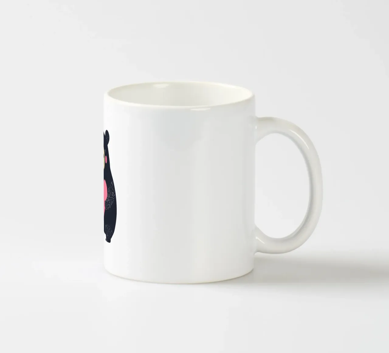 Un simpatico orso con il cuore tazza in ceramica da HookASmile