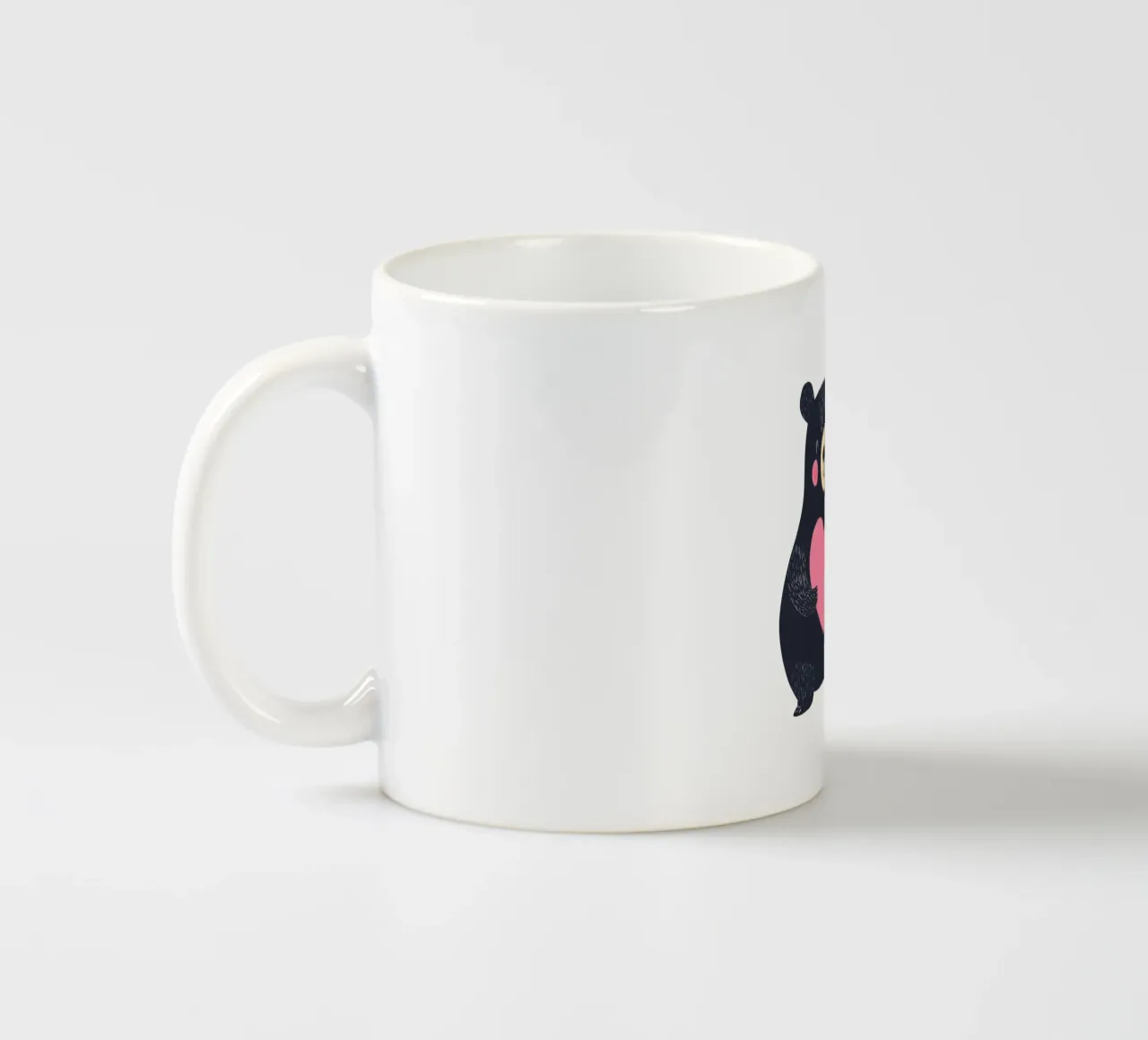 Un simpatico orso con il cuore tazza in ceramica da HookASmile