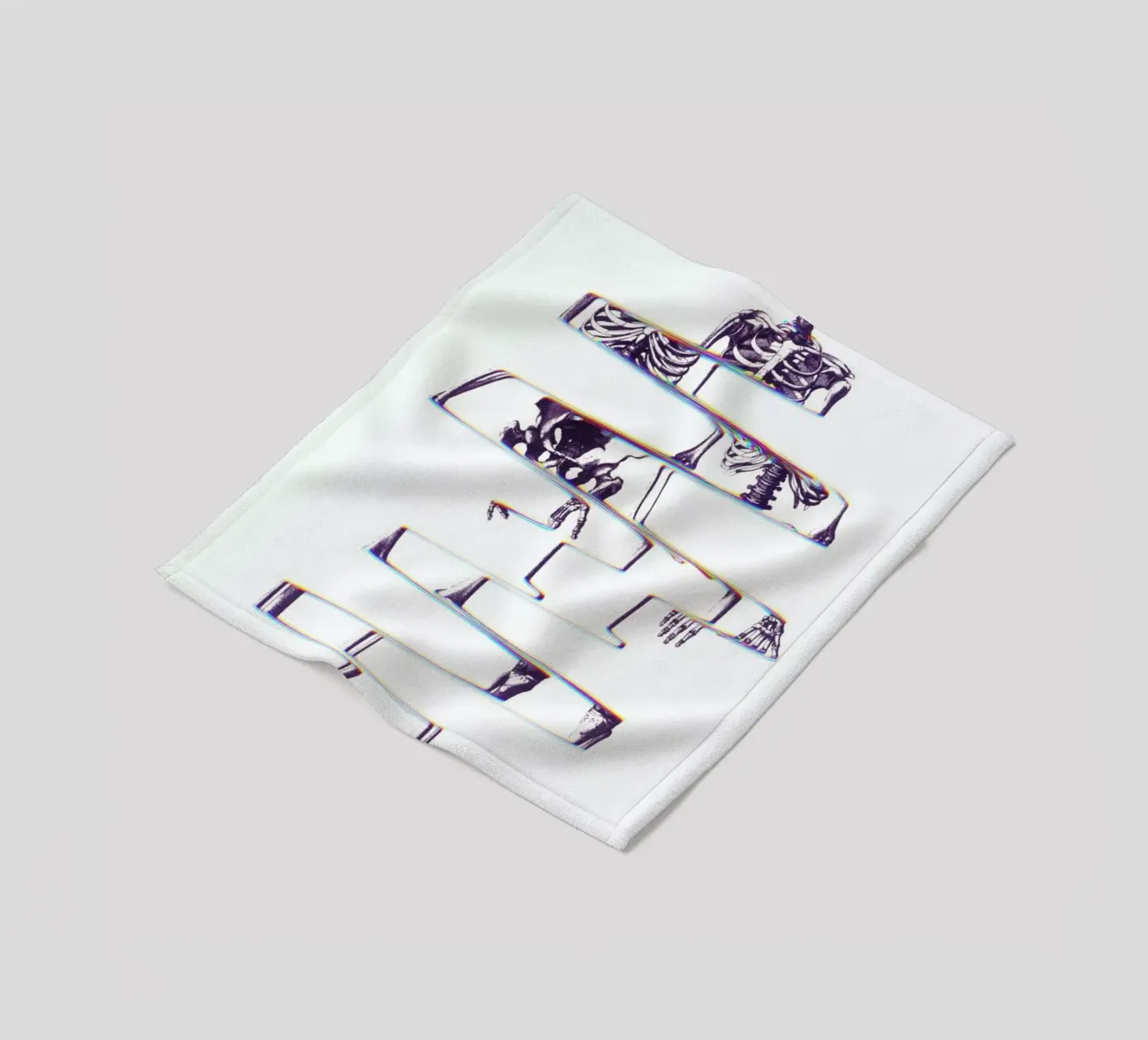 Skeleton fleecedeken van Ali Gulec