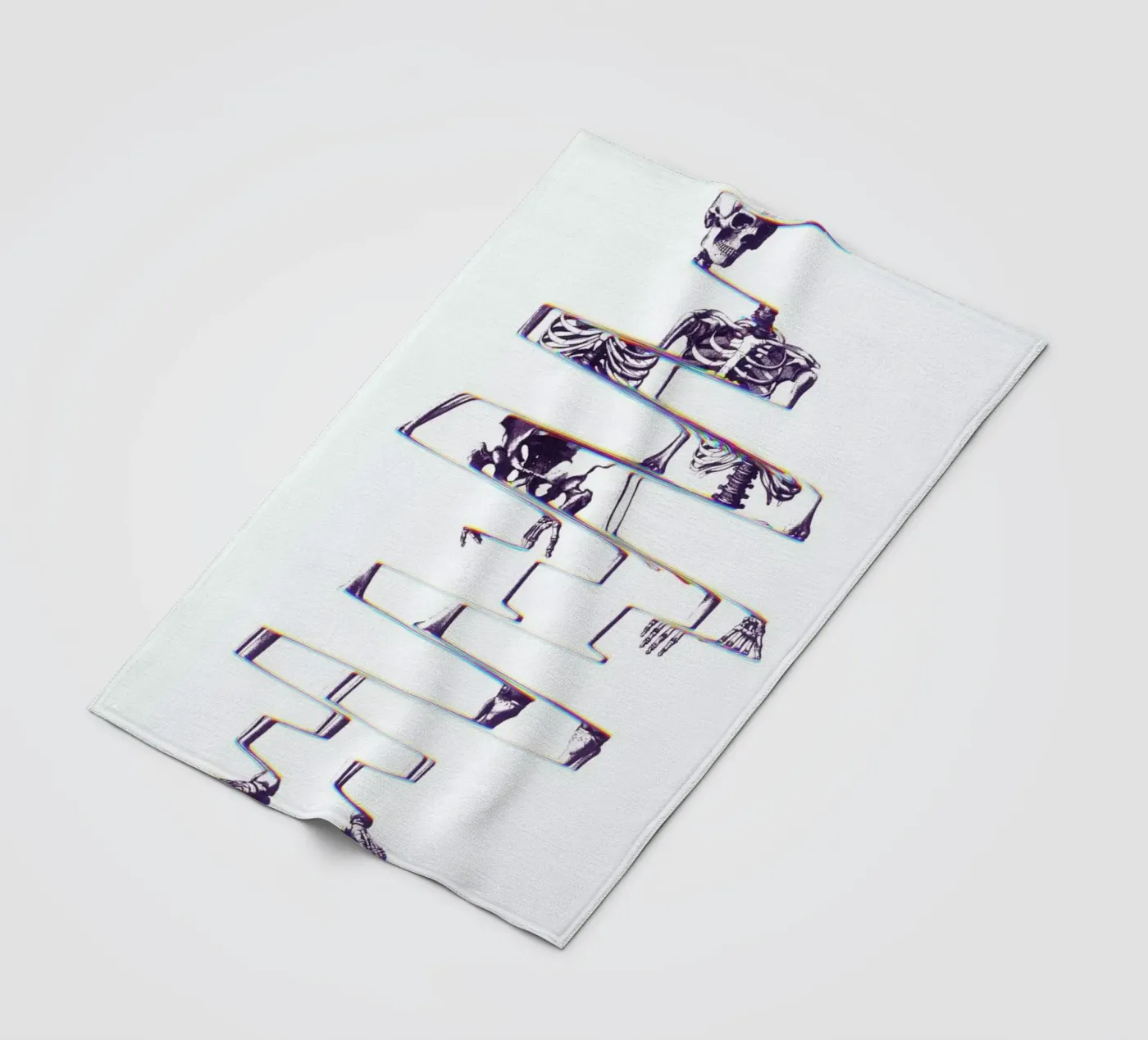 Skeleton fleecedeken van Ali Gulec