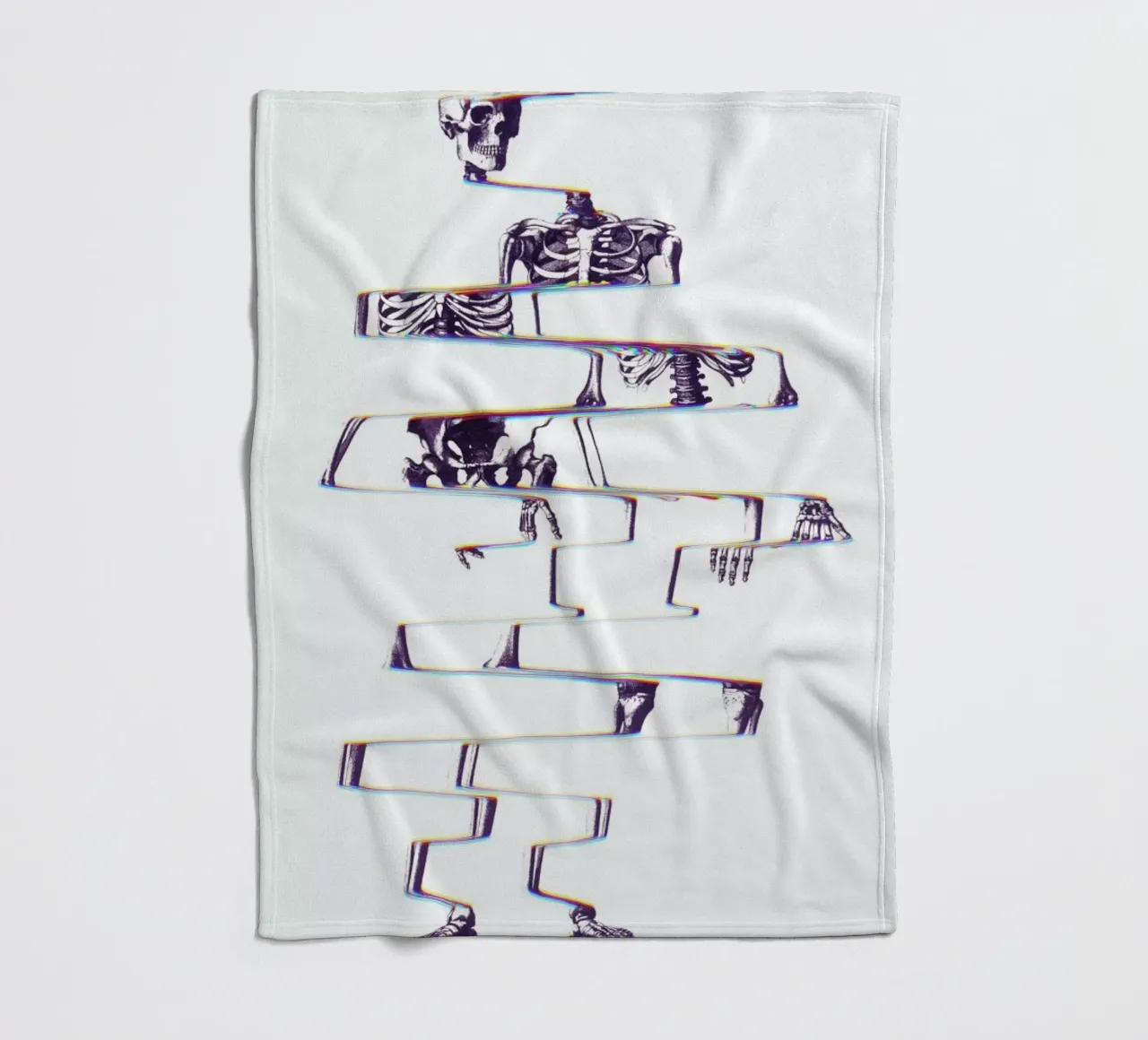 Skeleton fleecedeken van Ali Gulec