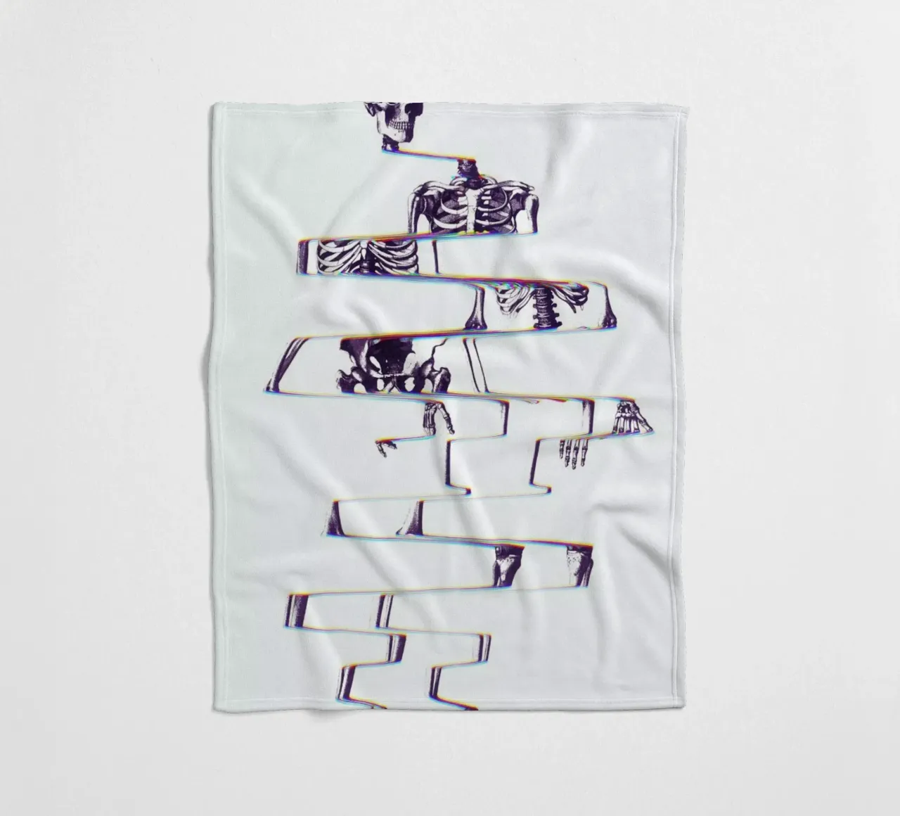 Skeleton fleecedeken van Ali Gulec