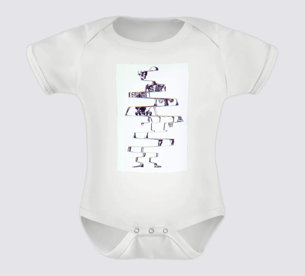 Skeleton Kurzarm Babybody von Ali Gulec