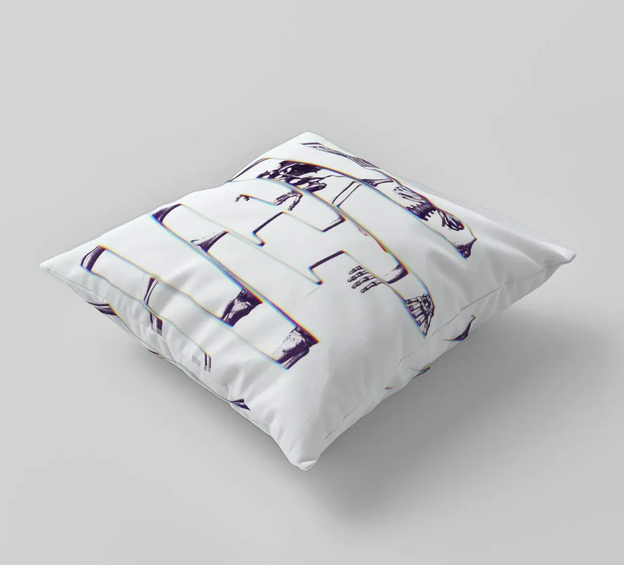 Skeleton cuscino da Ali Gulec