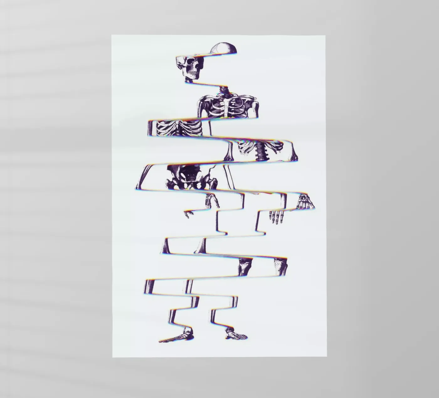 Skeleton backlit folie van Ali Gulec