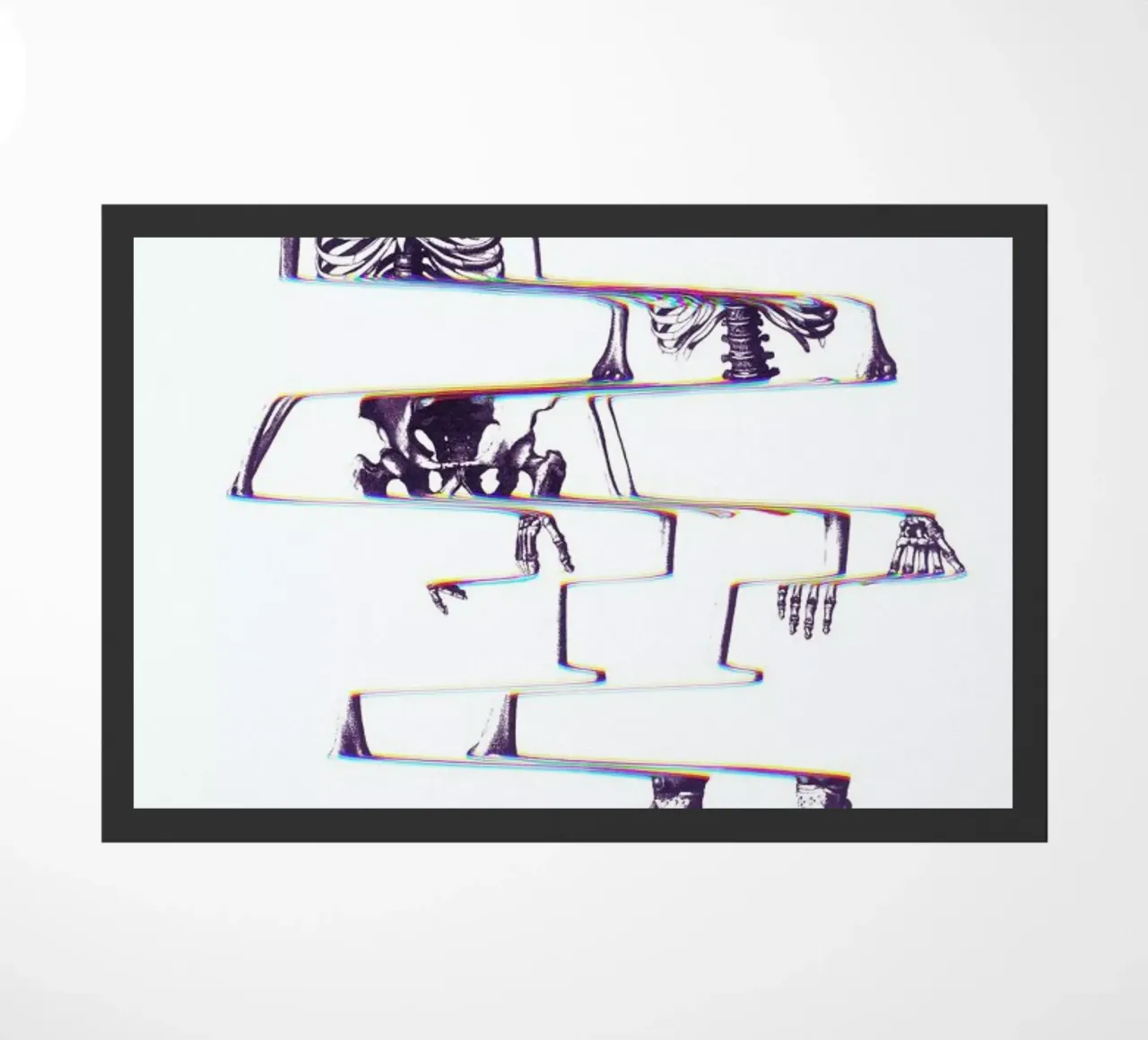 Skeleton doormat by Ali Gulec