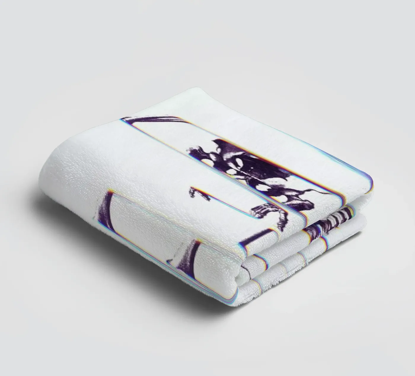 Skeleton towel by Ali Gulec