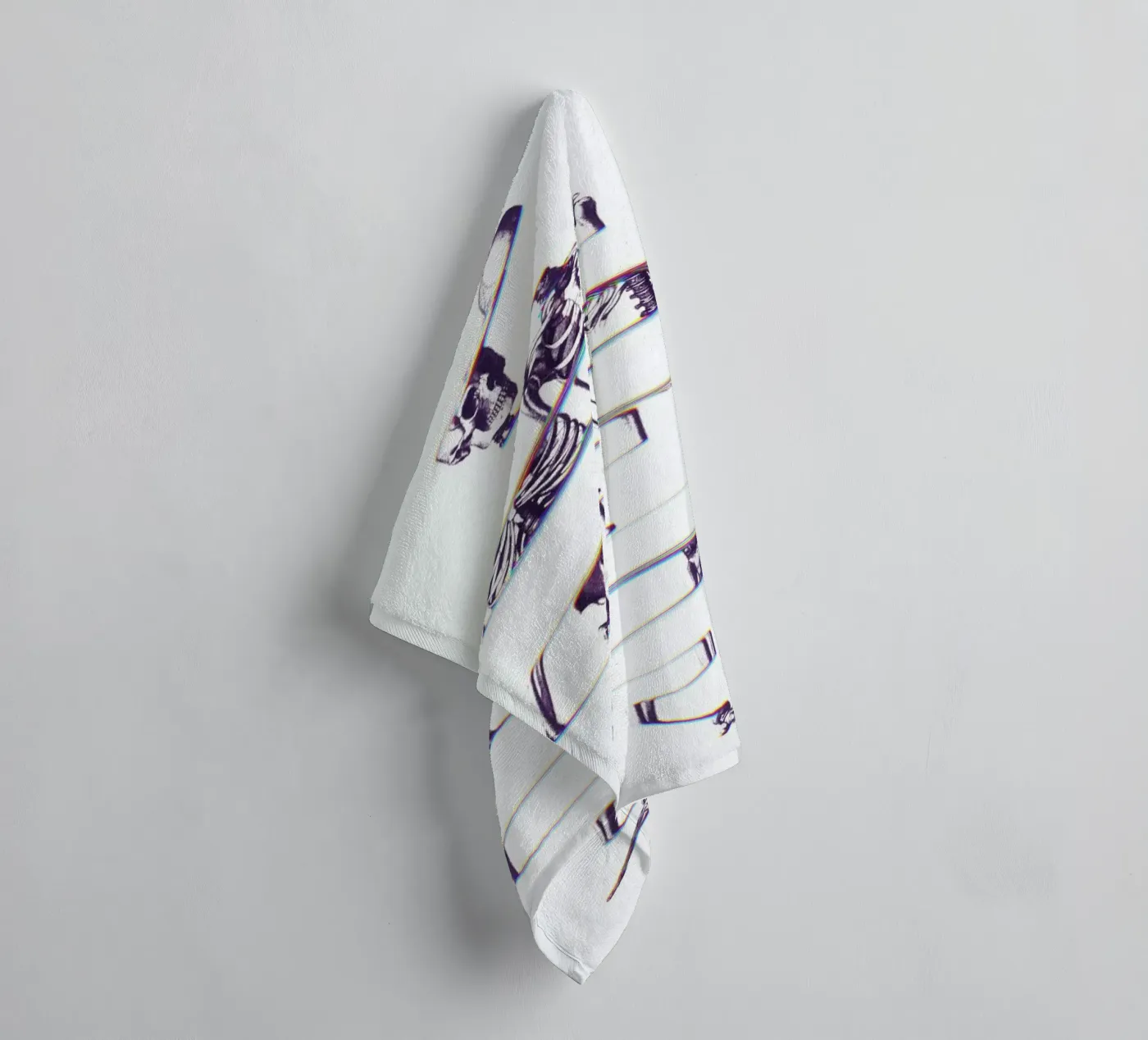 Skeleton towel by Ali Gulec