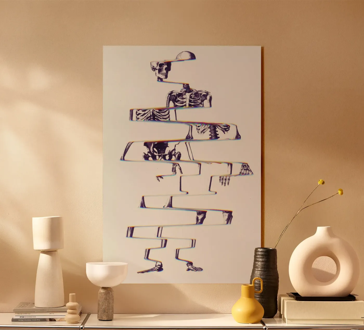 Skeleton plexiglas de Ali Gulec