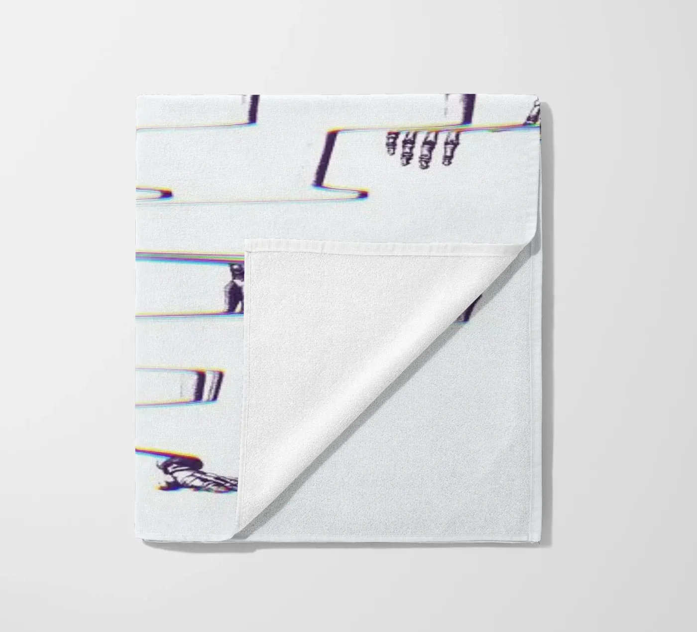 Skeleton beach towel by Ali Gulec