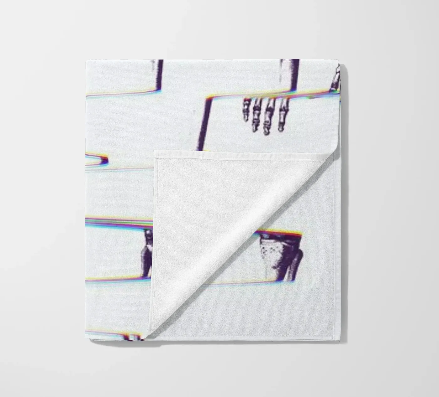 Skeleton beach towel by Ali Gulec