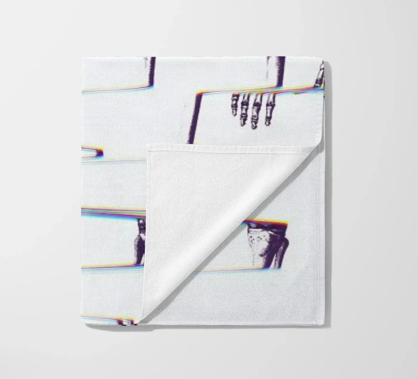 Skeleton beach towel by Ali Gulec