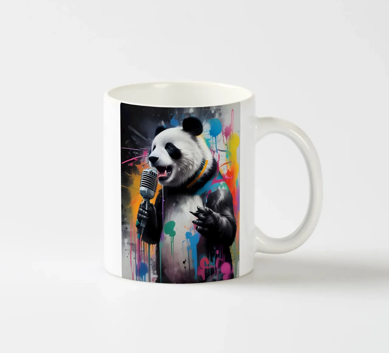 Panda canta le voci tazza in ceramica da MakArena