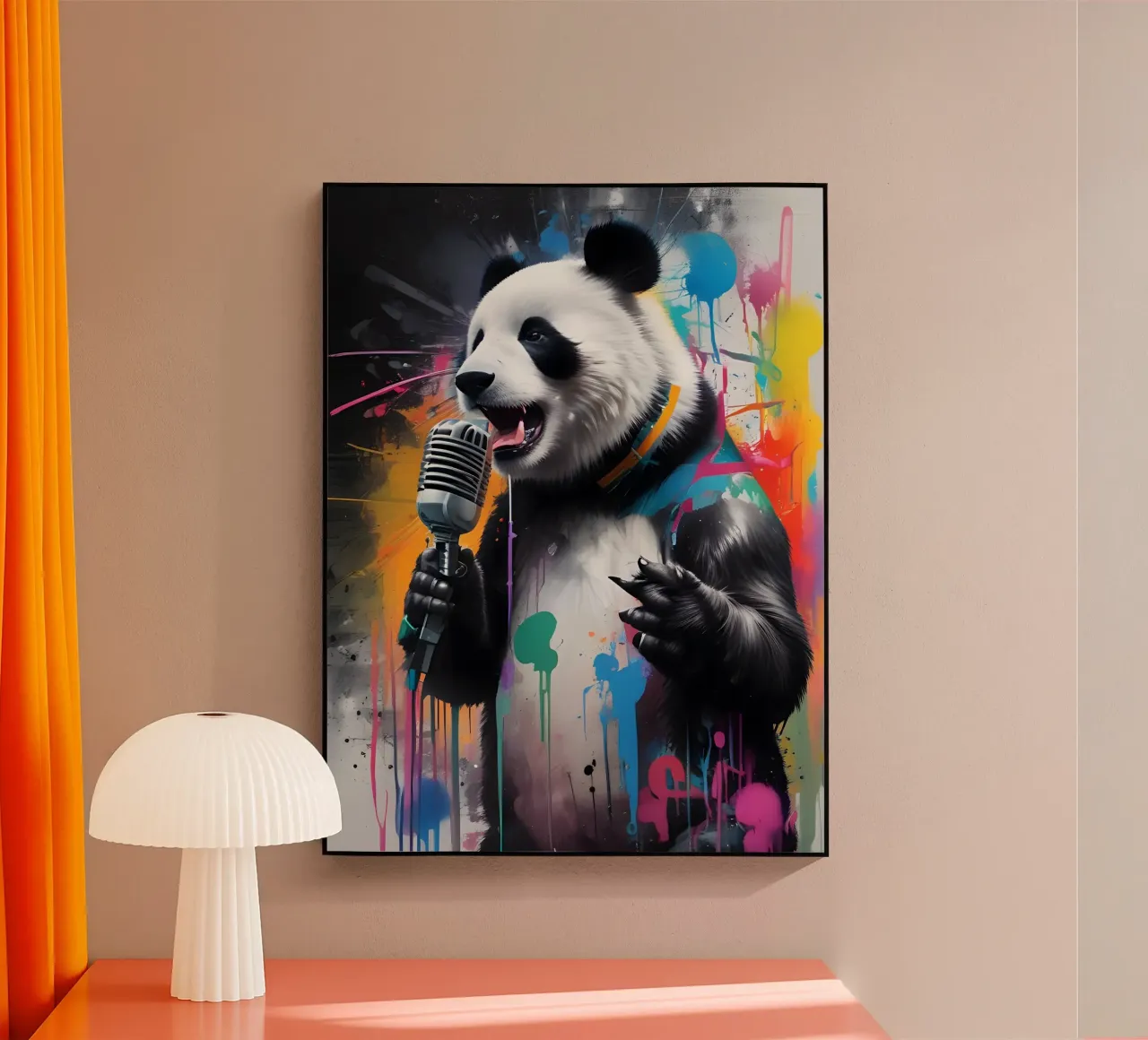 Panda canta le voci plexiglass da MakArena