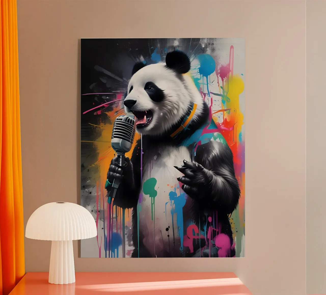 Panda canta le voci plexiglass da MakArena