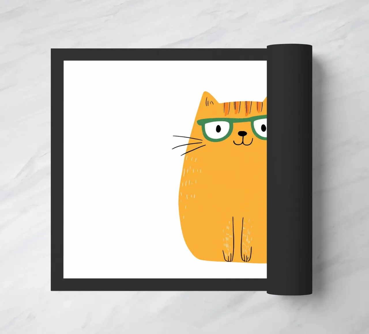 Cute Cat doormat by HookASmile