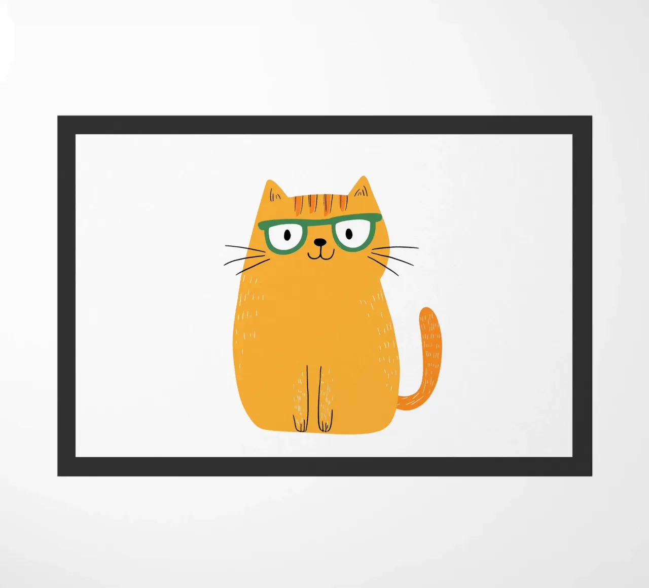 Cute Cat doormat by HookASmile