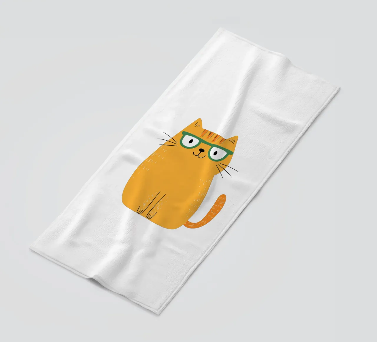 Gatto carino telo mare da HookASmile