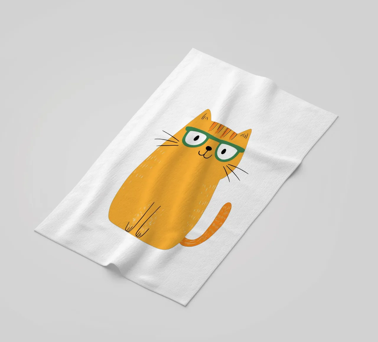 Gatto carino telo mare da HookASmile