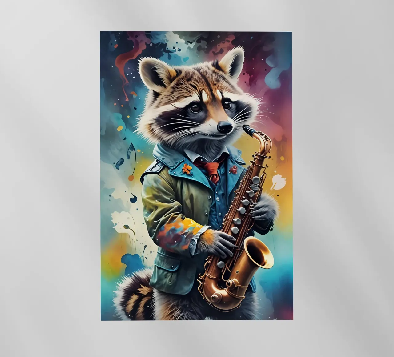 Procione e sassofono pellicola backlit da MakArena