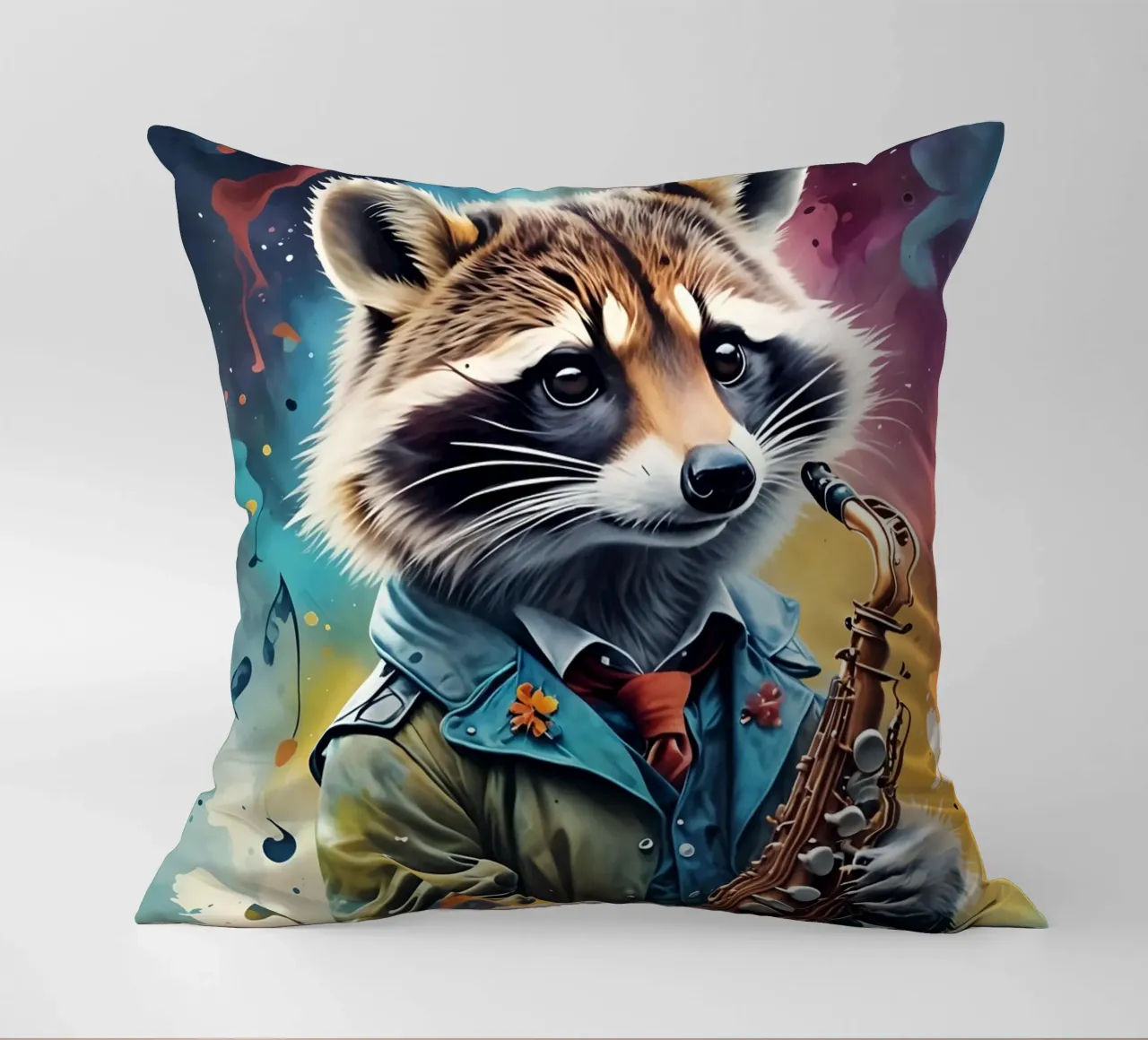 Procione e sassofono cuscino da MakArena