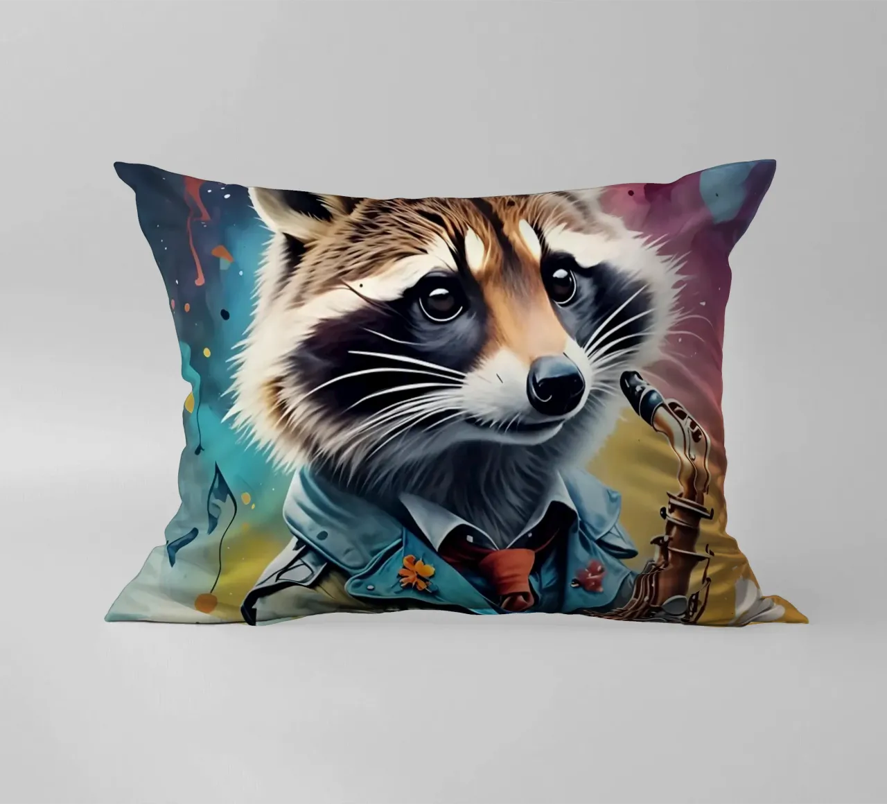 Procione e sassofono cuscino da MakArena